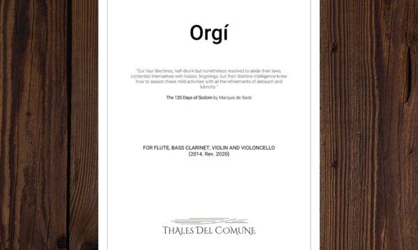 Orgí - Capa